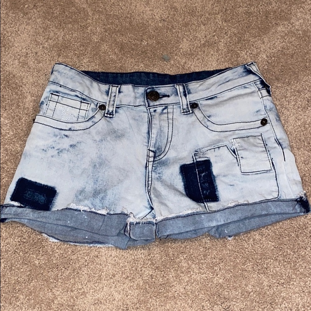 COPY - True religion acid wash Jean shorts